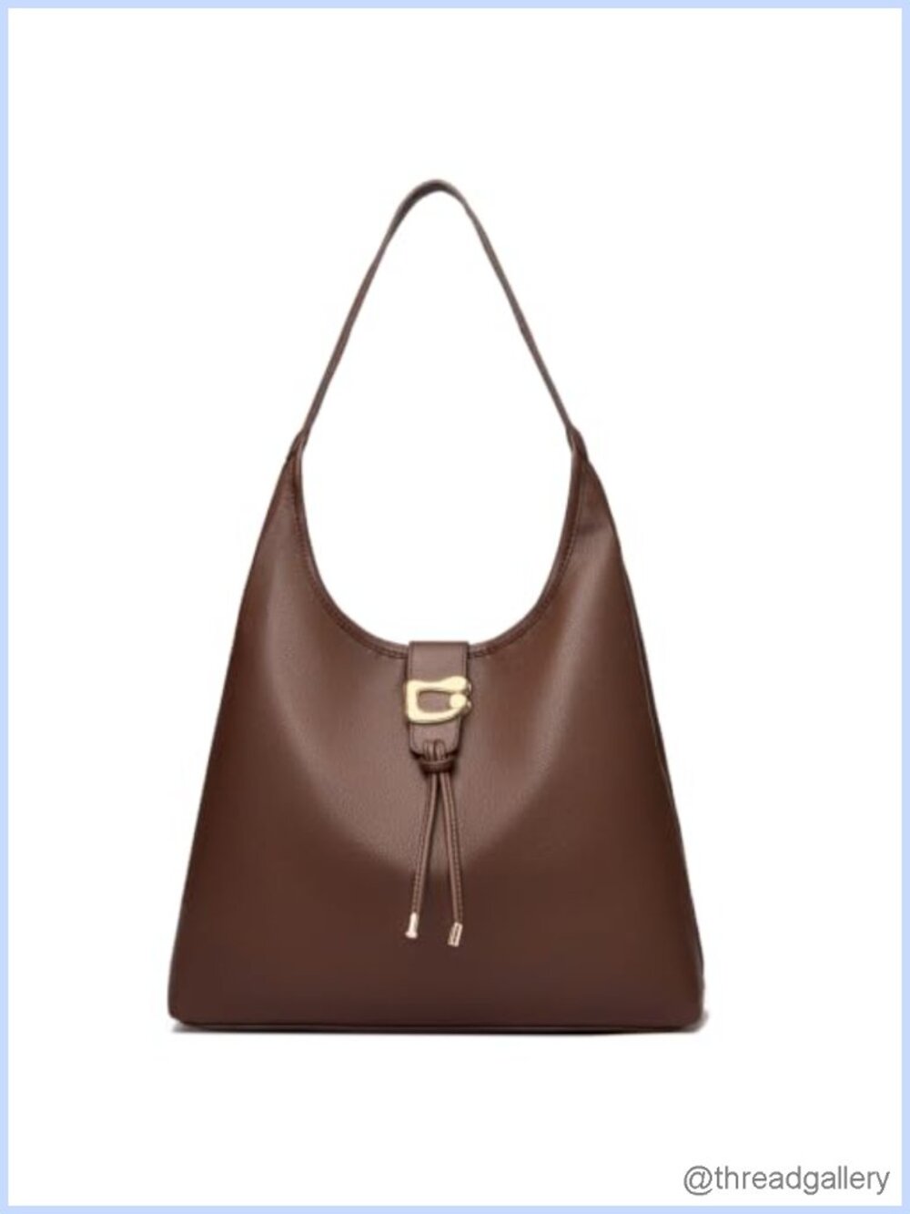 MYHOZEE Vegan Leather Hobo Shoulder Bag Slouchy Tote